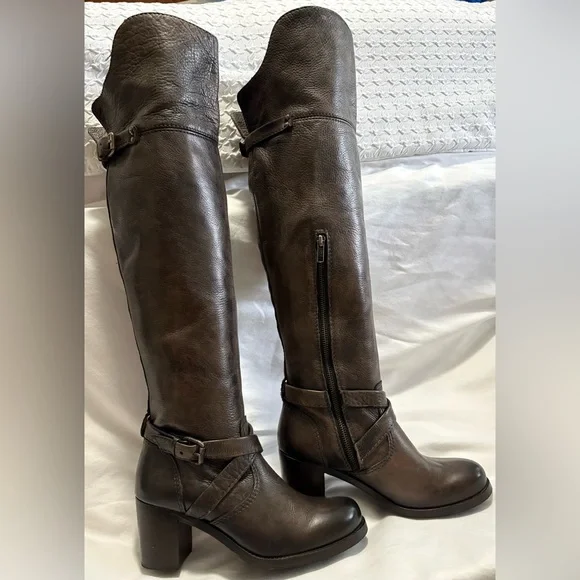 Frye Women’s Kelly Leather Over the Knee Boots Size 8.5 - Picture 4 of 13